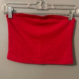 Small red hollister tube top